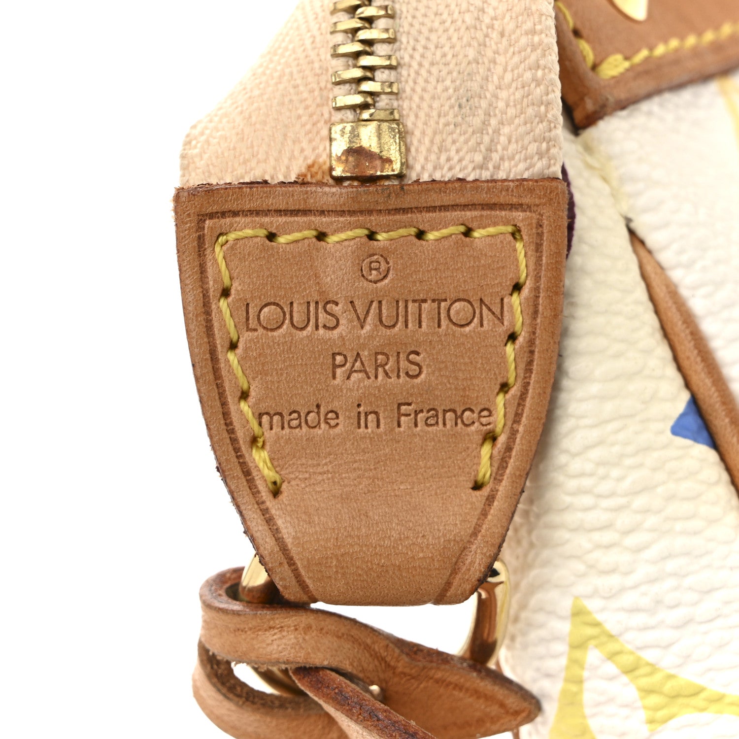 Louis Vuitton Monogram Multicolor Pochette Accessories White