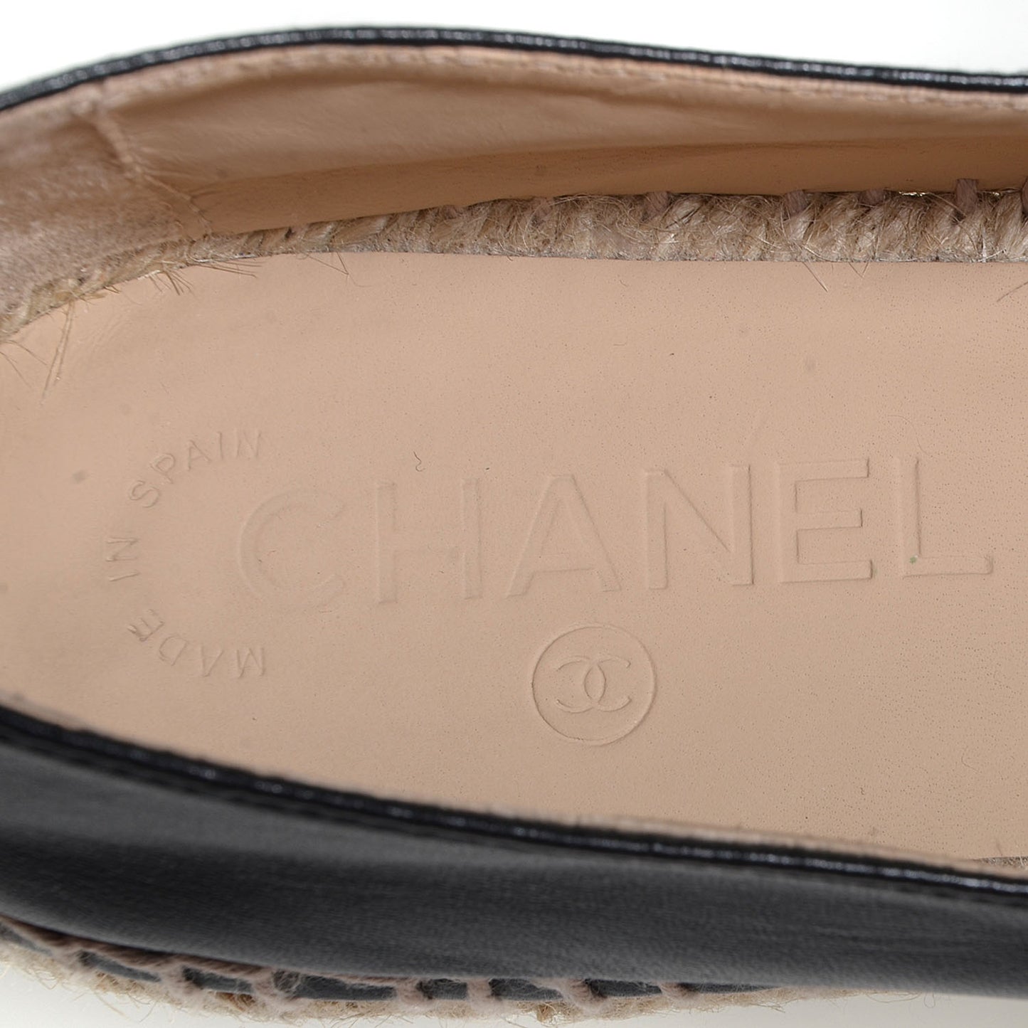 Lambskin CC Espadrilles 39 Black
