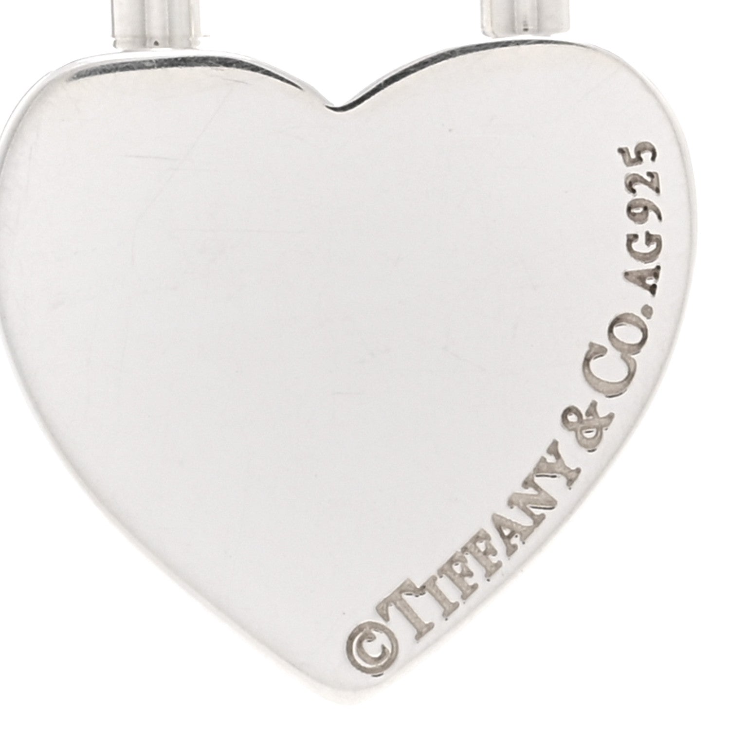Tiffany Sterling Silver Return to Tiffany Heart Lock Pendant Necklace 4 of 4