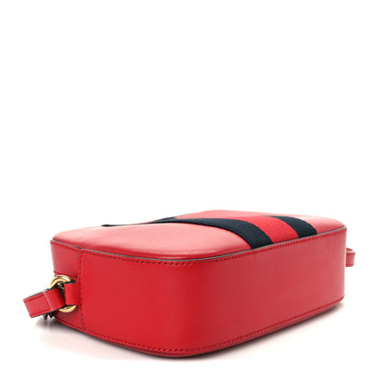 Gucci Calfskin Web Small Webby Bee Shoulder Bag Red 4 of 11