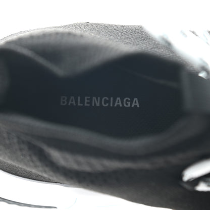 Balenciaga Recycled Knit Bi-Color Sole Womens Speed Lace Up Sneakers 40 Black White 6 of 8