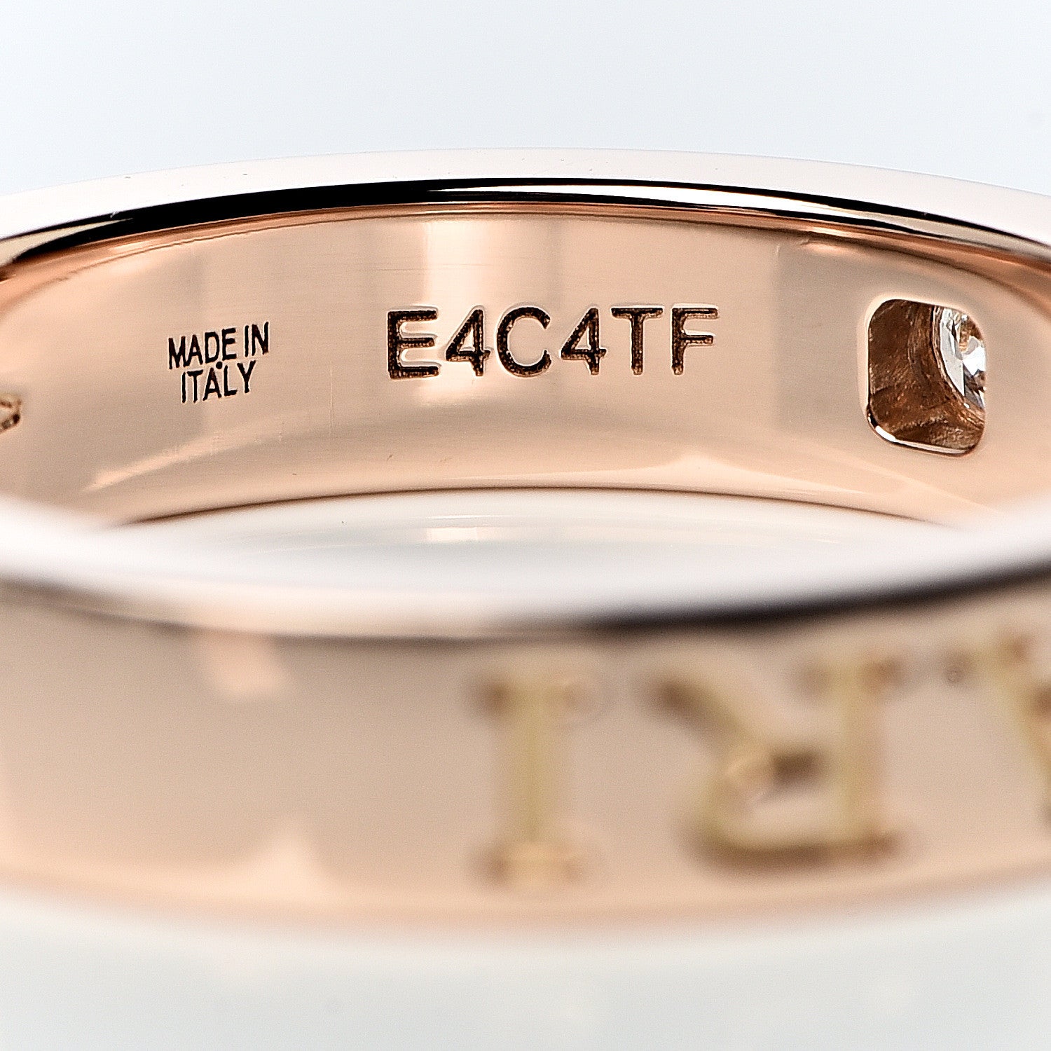 Bulgari 18K Rose Gold Diamond B.Zero1 Essential Band Ring 50 5.5 4 of 5