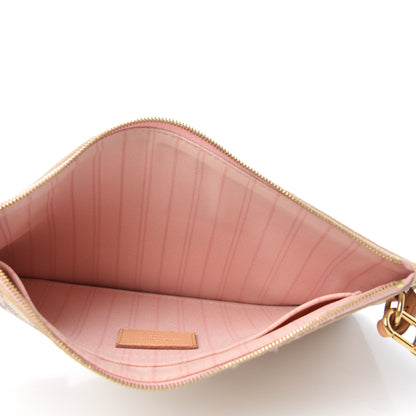 Louis Vuitton Damier Azur Neverfull MM GM Pochette Rose Ballerine 5 of 7