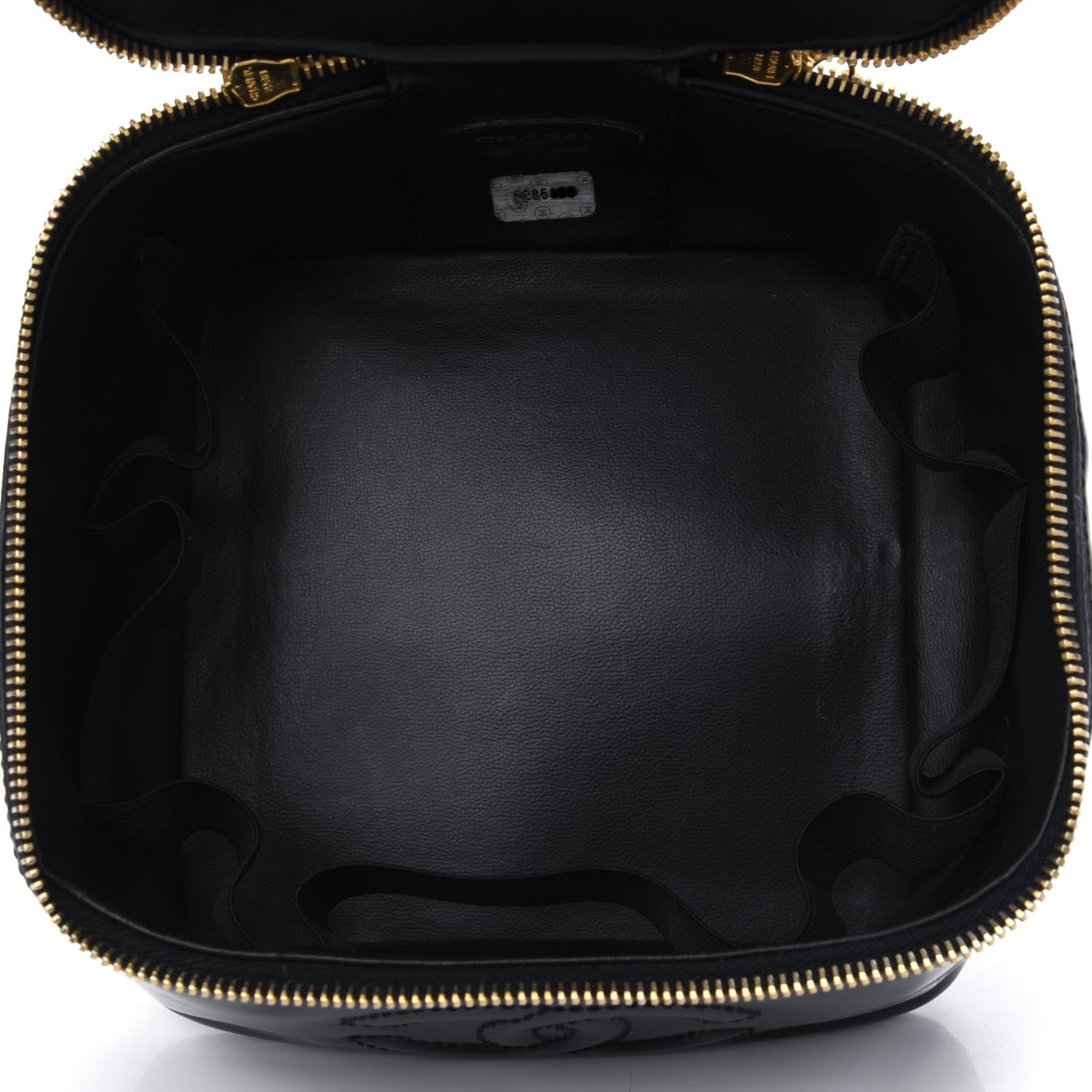 Chanel Patent Vanity Cosmetic Case Black 4 of 5