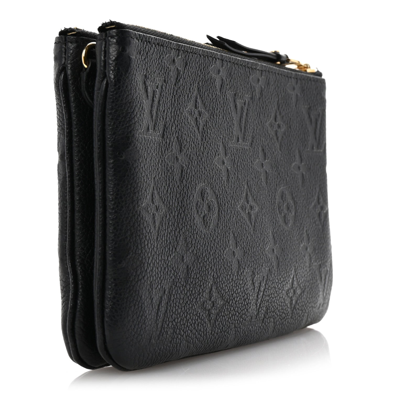 Louis Vuitton Empreinte Double Zip Pochette Black 3 of 16