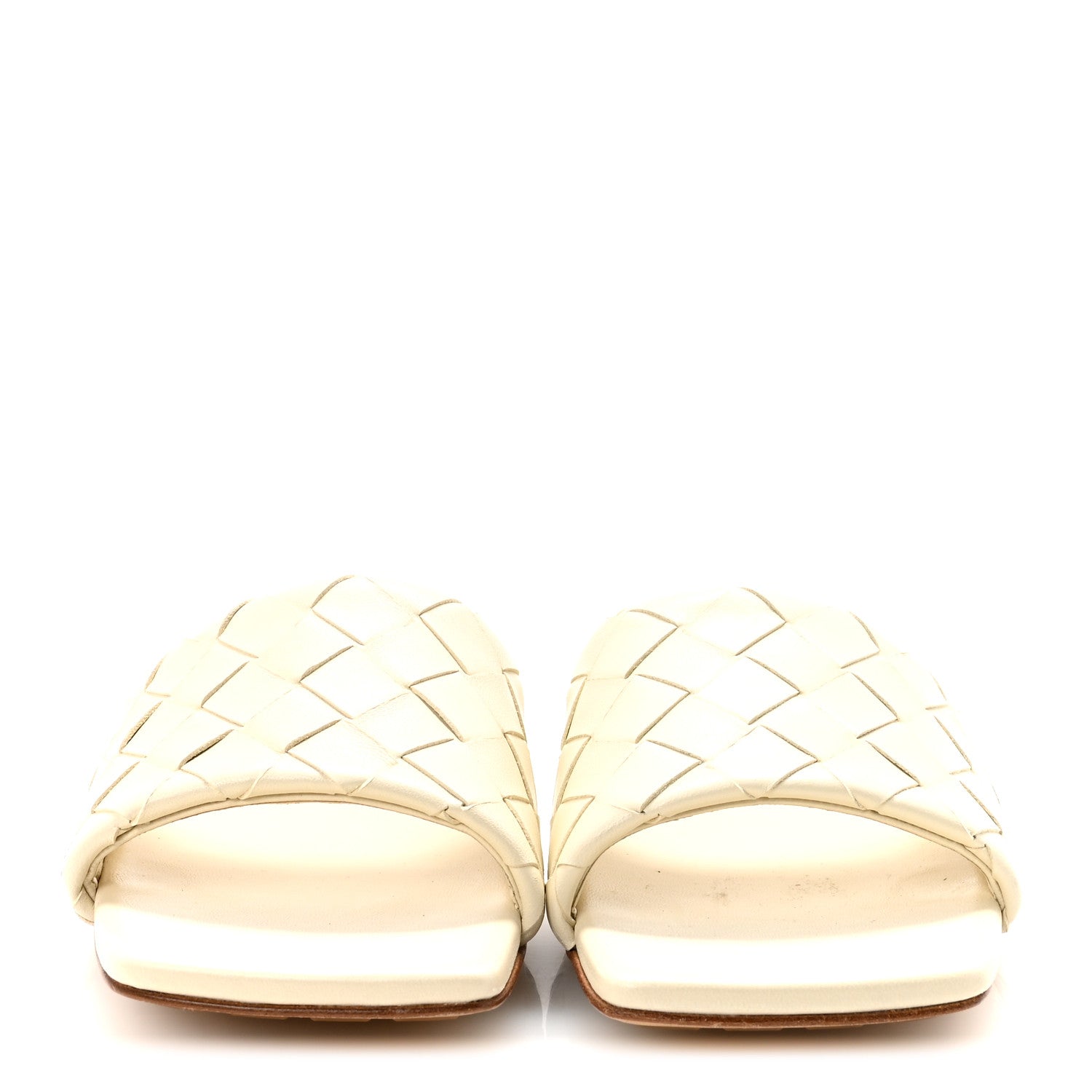 Bottega Veneta Nappa Intrecciato Parco Flat Sandals 40 Sea Salt 3 of 8