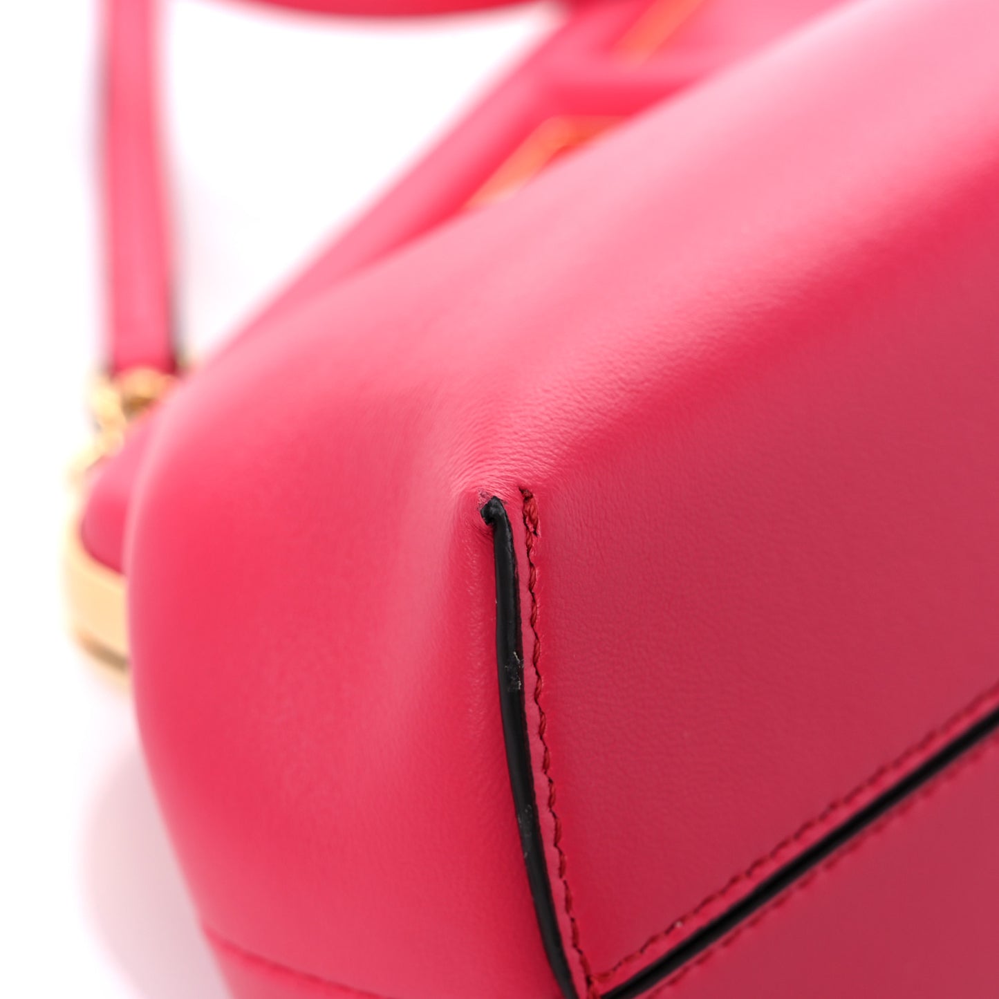Shiny Nappa Small Fendi First Lampone