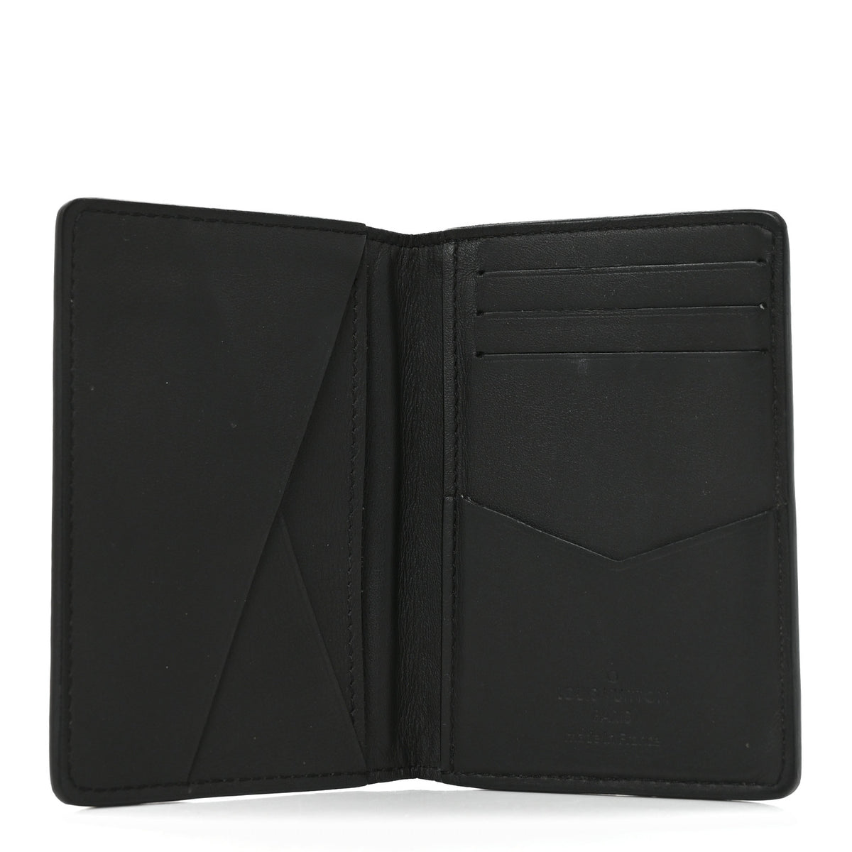 Calfskin Monogram Shadow Pocket Organizer Black