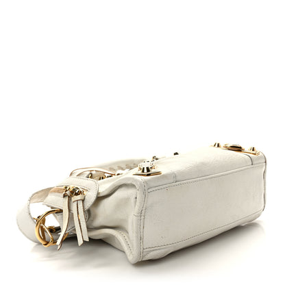 Balenciaga Chevre Gold Metallic Edge Hardware Mini City White 4 of 11