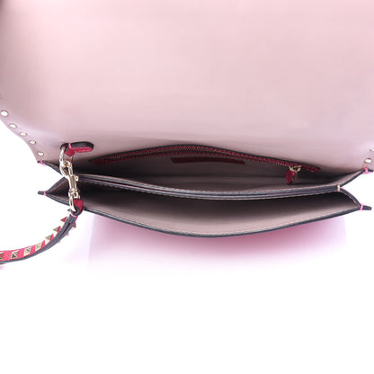 Valentino Garavani Nappa Rockstud Wristlet Clutch Cyclamin 5 of 11