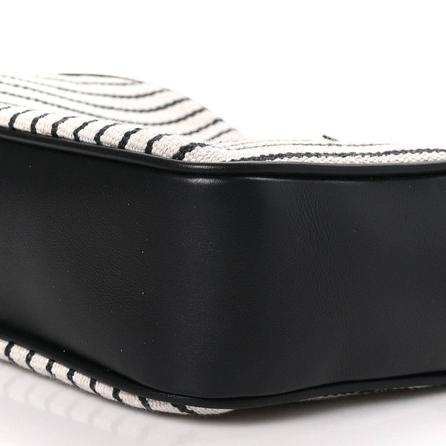 Canvas Calfskin Monogram Lou Camera Bag Black Grey Cream