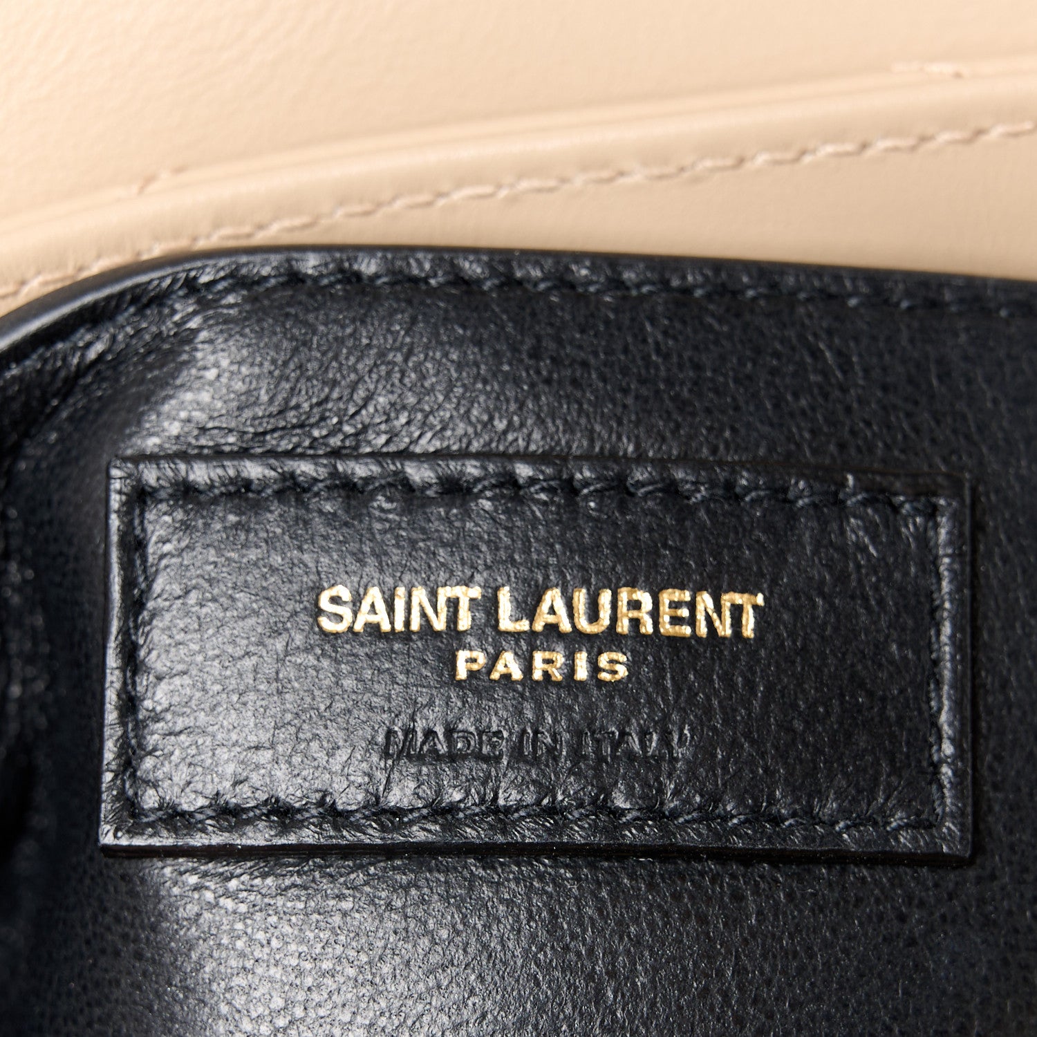 Saint Laurent Calfskin Y Quilted Monogram Small Loulou Chain Satchel Dark Beige 7 of 11
