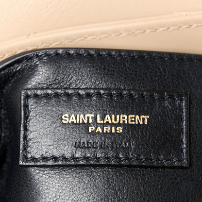 Saint Laurent Calfskin Y Quilted Monogram Small Loulou Chain Satchel Dark Beige 7 of 11