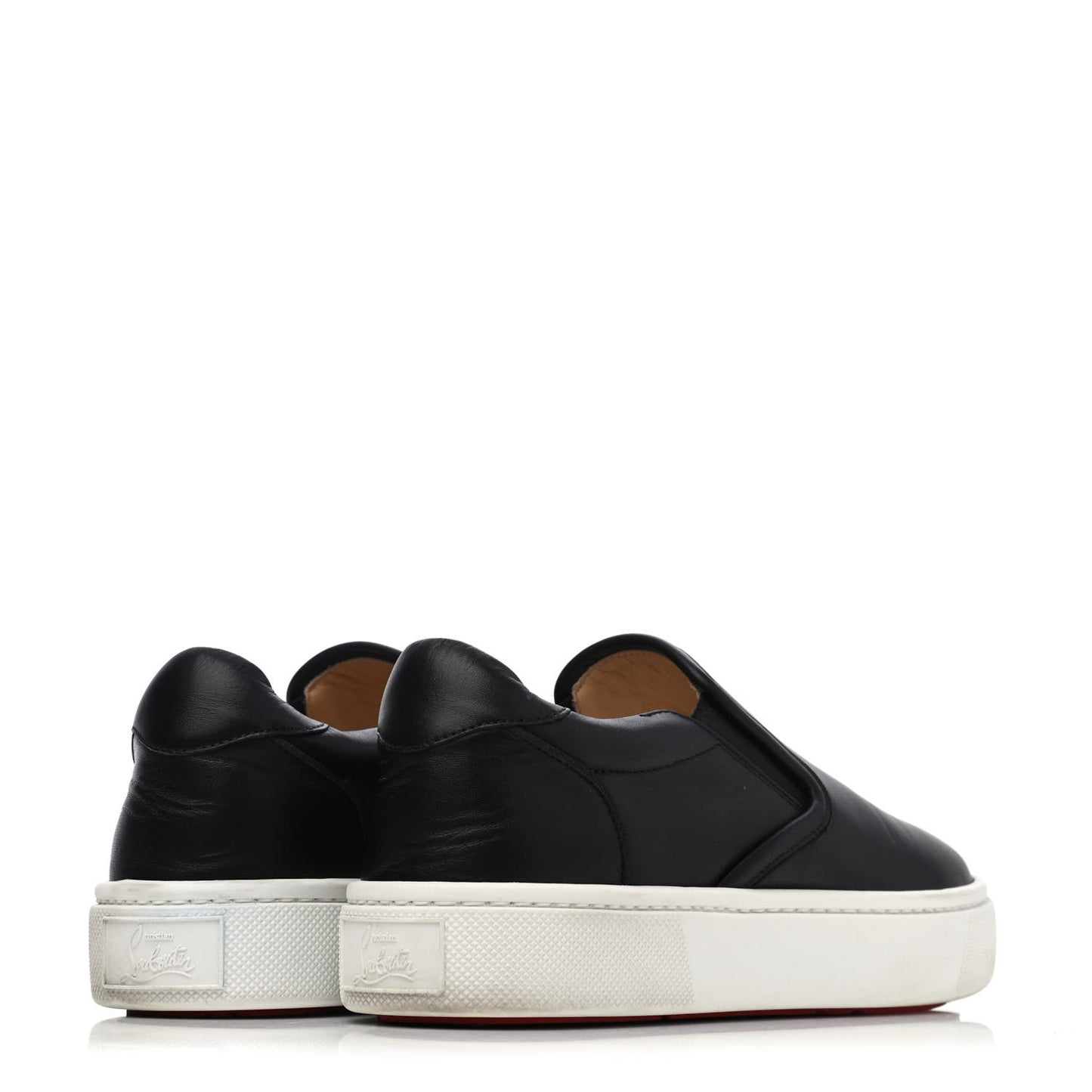 Calfskin Womens Masteral Platform Slip On Sneakers 37 Black