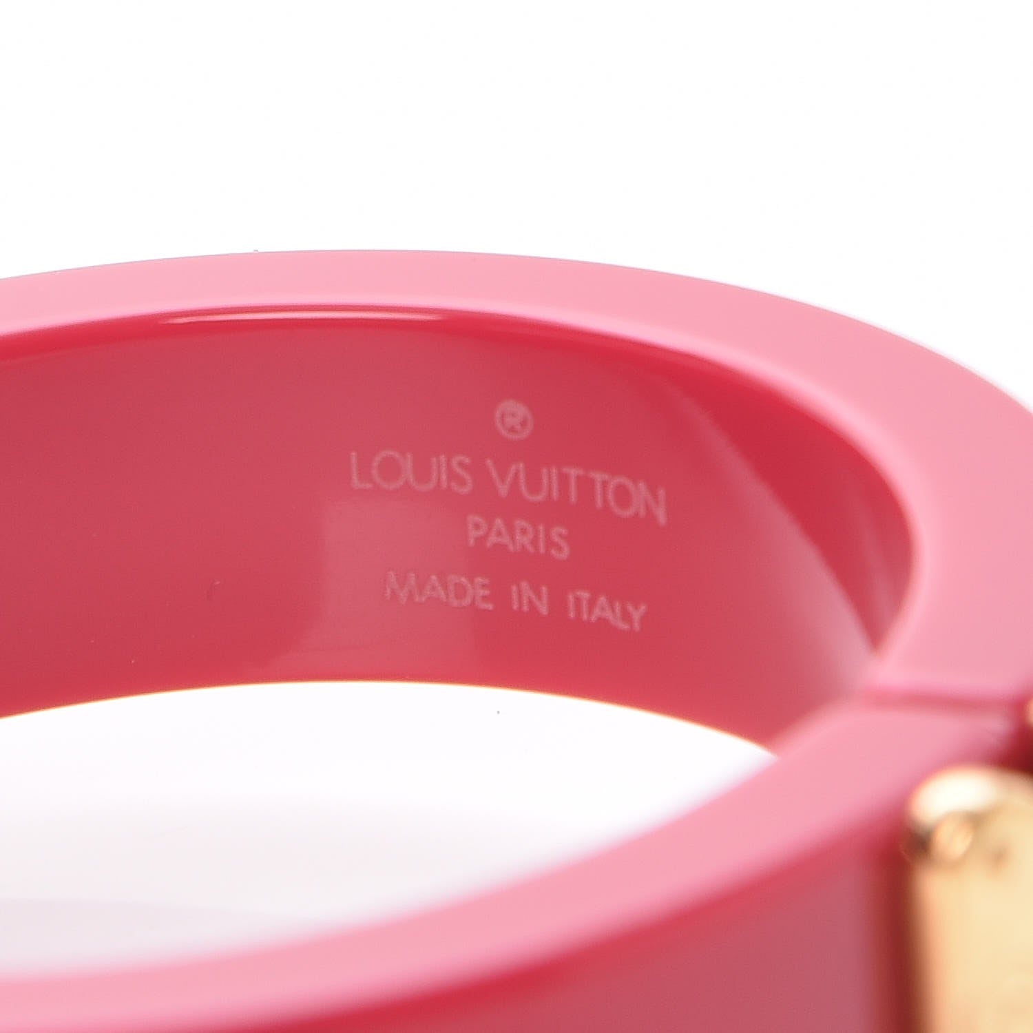 Louis Vuitton Resin Lock Me Bracelet Rose Indien 5 of 7