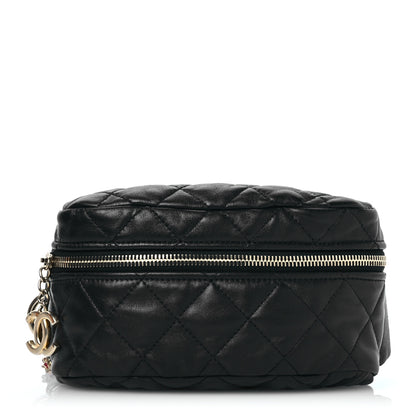 Chanel Lambskin Quilted Linked In Waist Bag Black 1 of 11