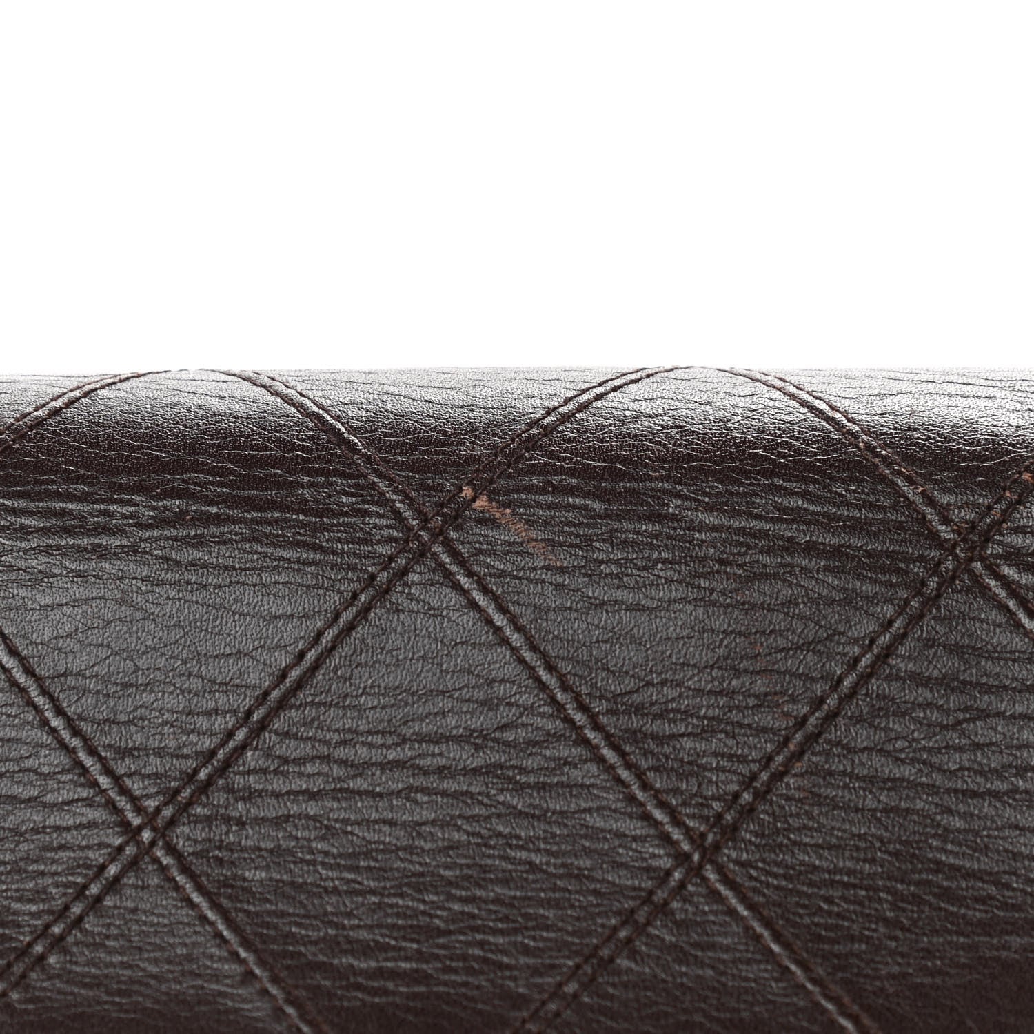 Chanel Calfskin Stitched XL Weekender Brown 9 of 11