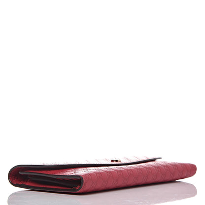 Gucci Microguccissima Interlocking G Continental Wallet Red 4 of 17