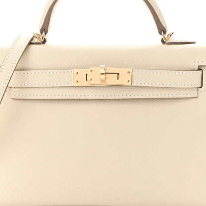 Hermes Epsom Mini Kelly Sellier 20 Craie 8 of 11