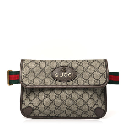 Gucci GG Supreme Monogram Neo Vintage Web Belt Bag Brown 1 of 9