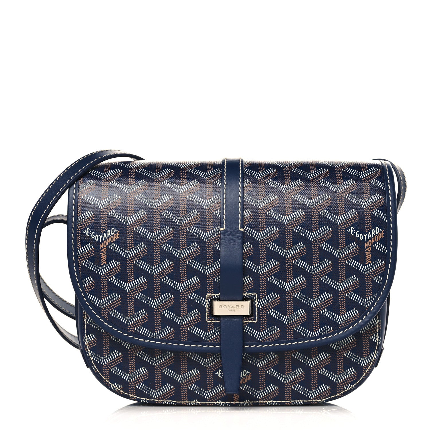 Goyard Goyardine Belvedere II PM Messenger Bag Navy 1 of 8