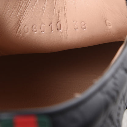 Gucci Guccissima Dublin Slip On Sneakers 38 Black 10 of 14