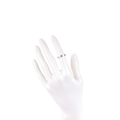 Cartier 18K White Gold 4mm LOVE Wedding Band Ring 48 4.5 2 of 4