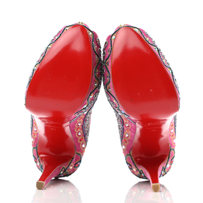 Christian Louboutin Crystal Suede Bollywoody 150 Pumps 40 Hot Pink 5 of 12