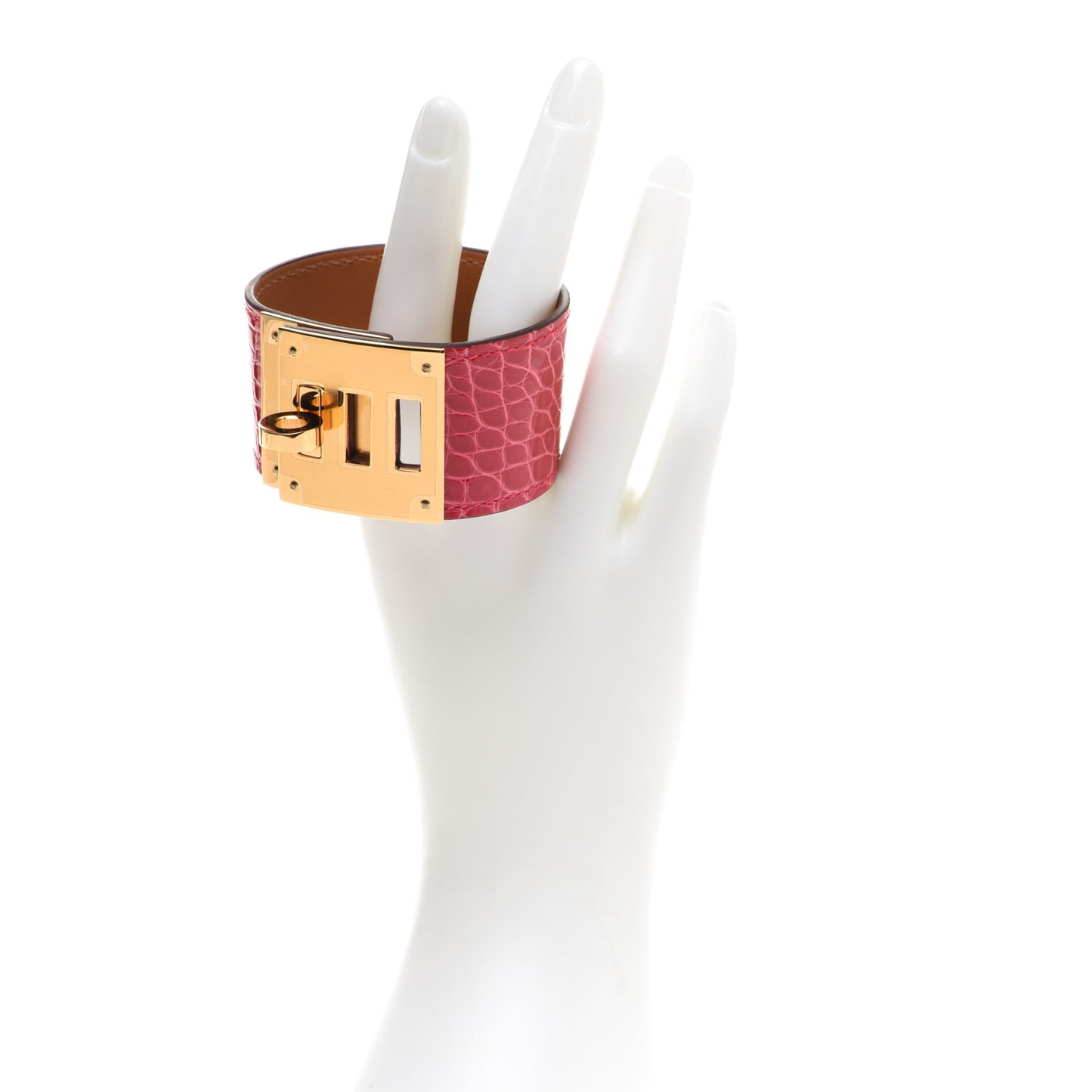 Matte Alligator Kelly Dog Bracelet T2 Rose Extreme