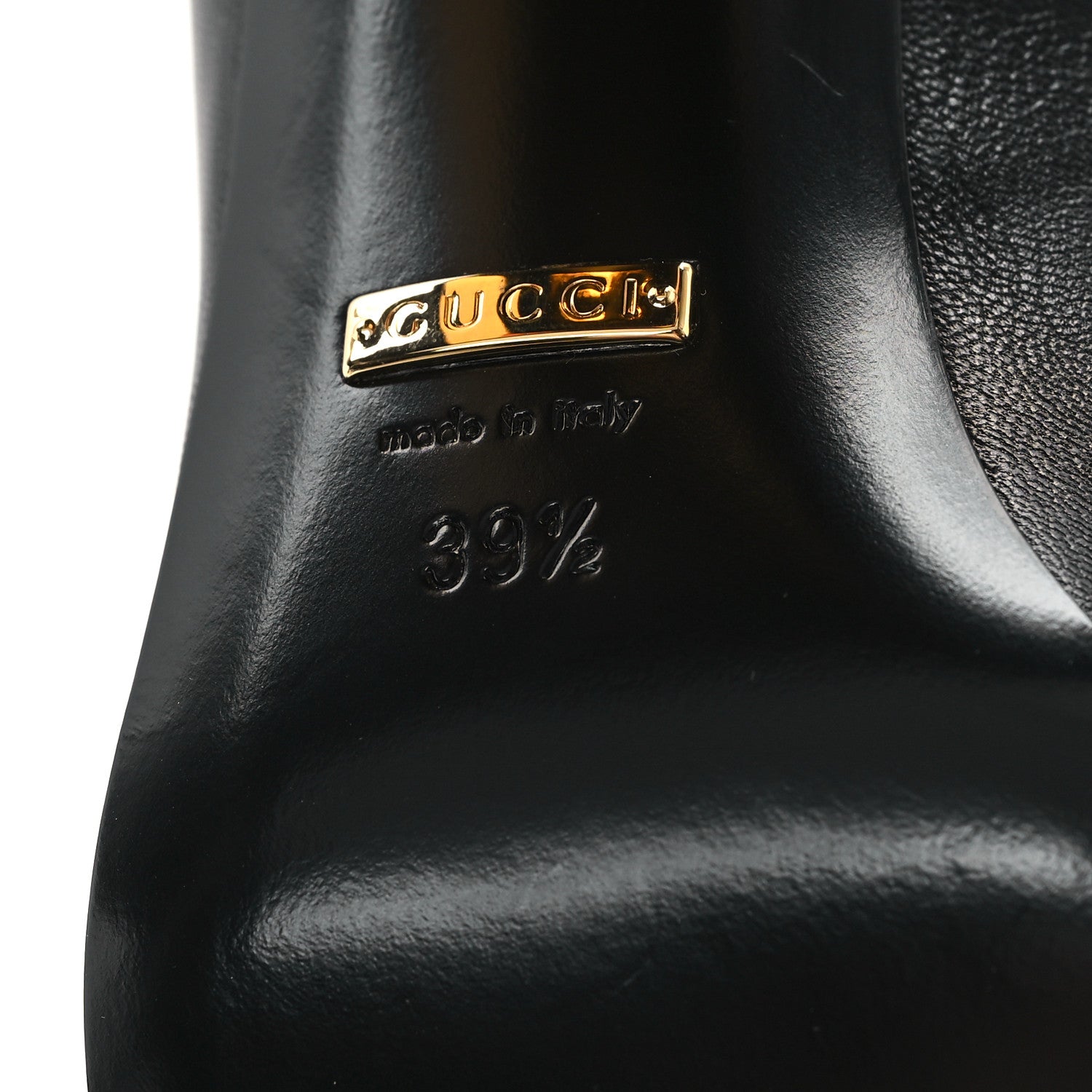 Gucci Malaga Kid Horsebit 75mm Pumps 39.5 Black 7 of 9