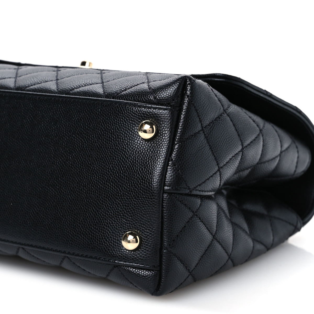 Chanel Caviar Quilted Small Coco Handle Flap Black 20 of 21
