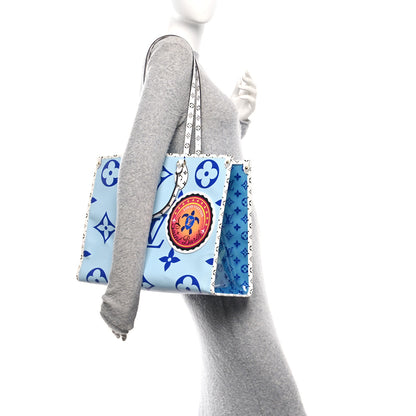 Louis Vuitton Monogram Giant Saint Barth Onthego Blue 2 of 11