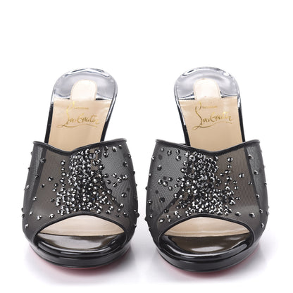 Christian Louboutin Rete Nappa Specchio Violas 100 Mule 36 Black 2 of 7