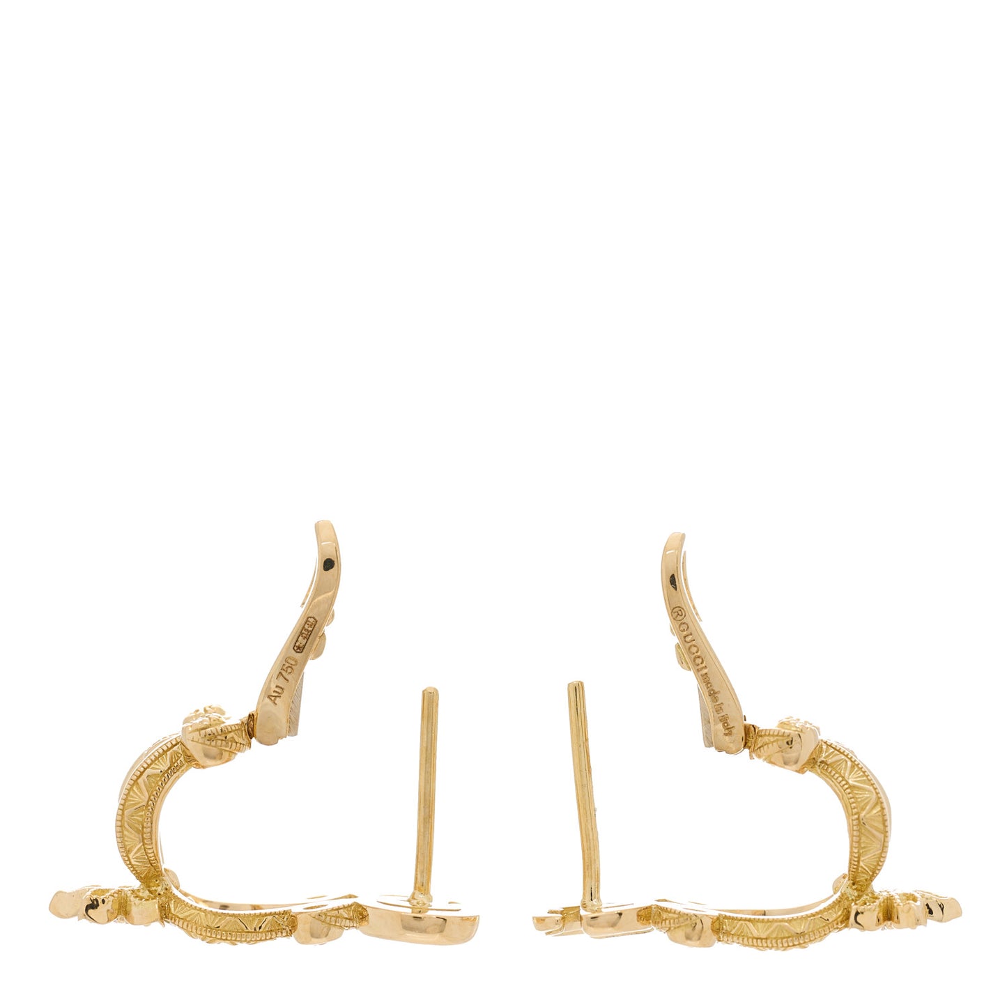 18K Yellow Gold Diamond Flora Pave Earrings