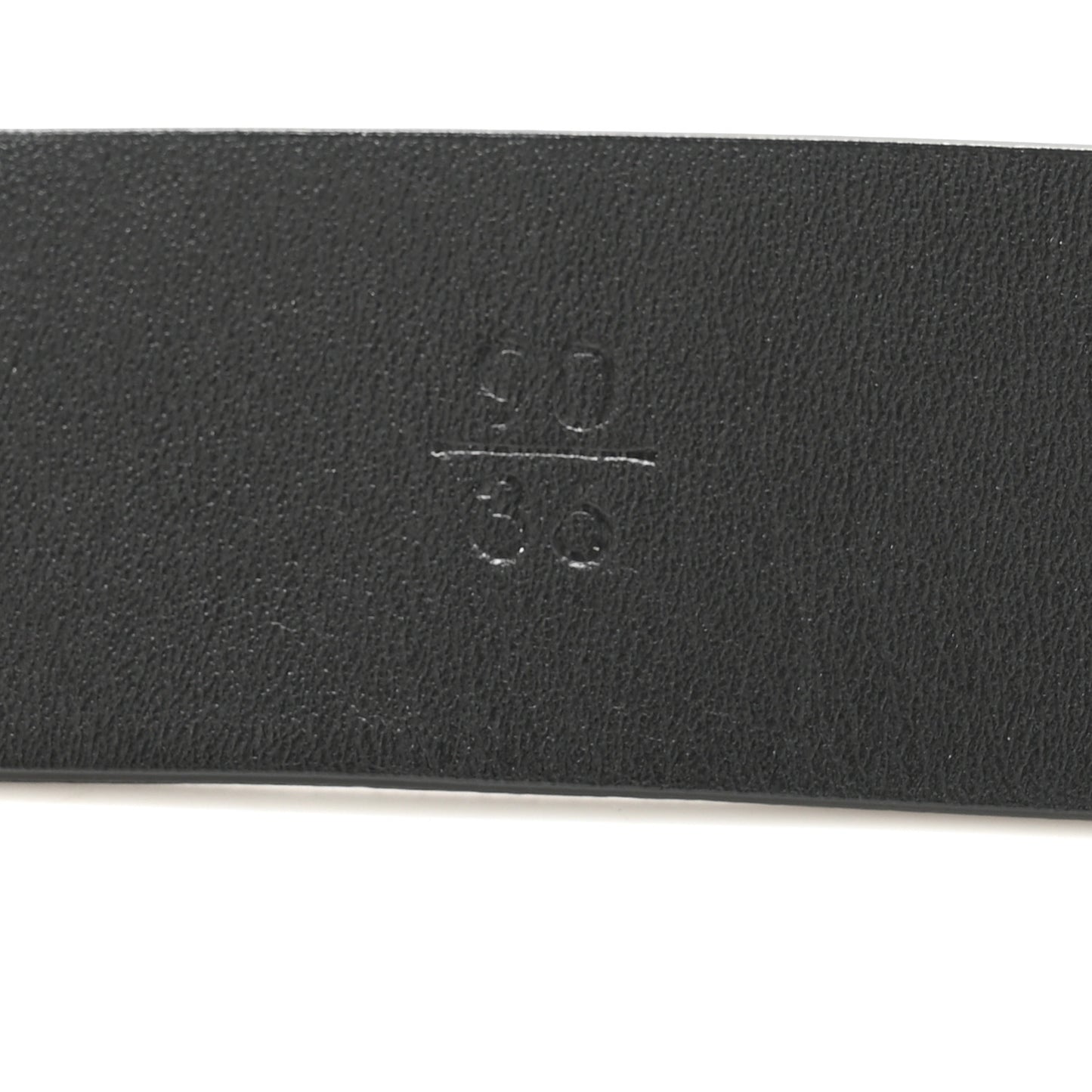 Calfskin Paris Button CC Belt 90 36 Black