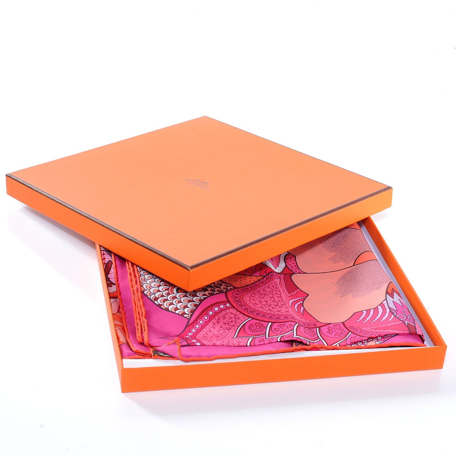 Hermes Silk Fleurs D Indiennes Scarf 90 7 of 8