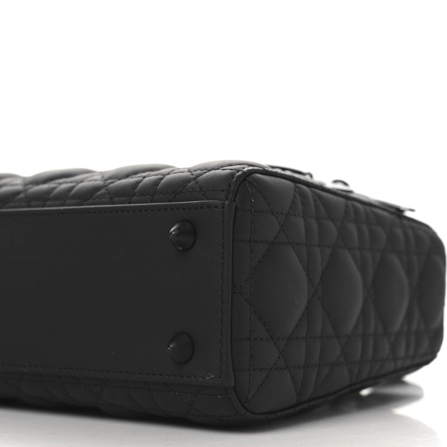 Ultra Matte Calfskin Cannage Small My ABCDior Lady Dior Black
