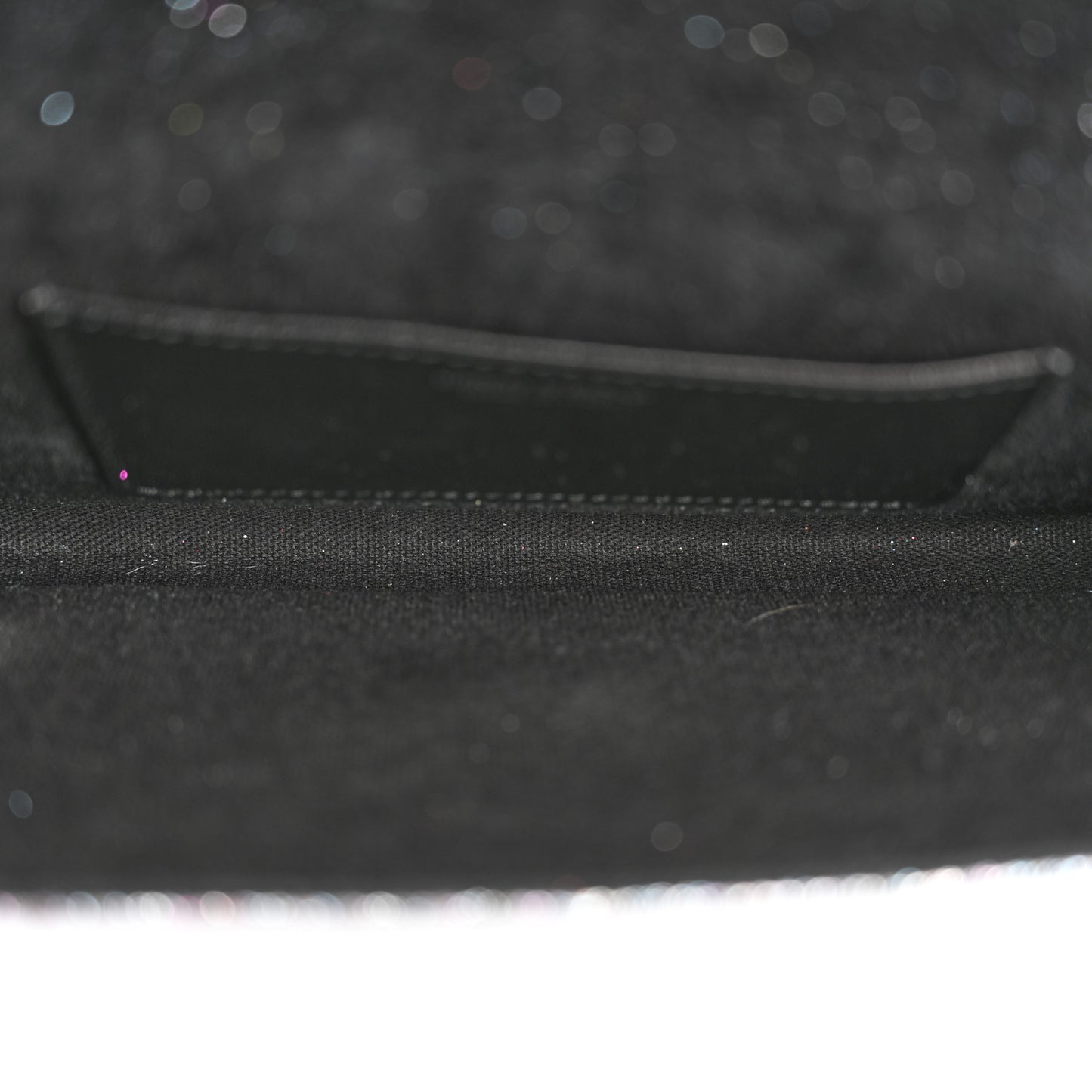 Glitter Fabric Erica Chain Clutch Multicolor