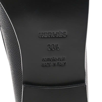 Hermes Epsom Womens Destin Loafer 38.5 Black 6 of 10