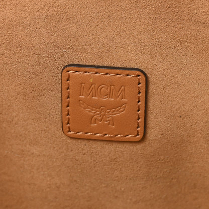 MCM Visetos Aren Medium Cosmetic Pouch Cognac 6 of 7
