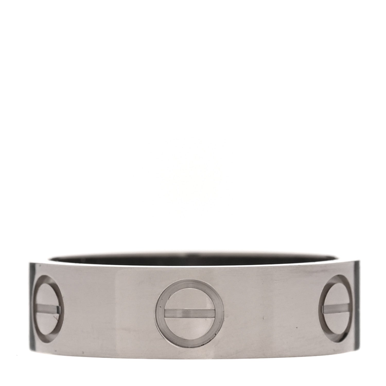 Cartier 18K White Gold 5.5mm LOVE Ring 54 7 1 of 5