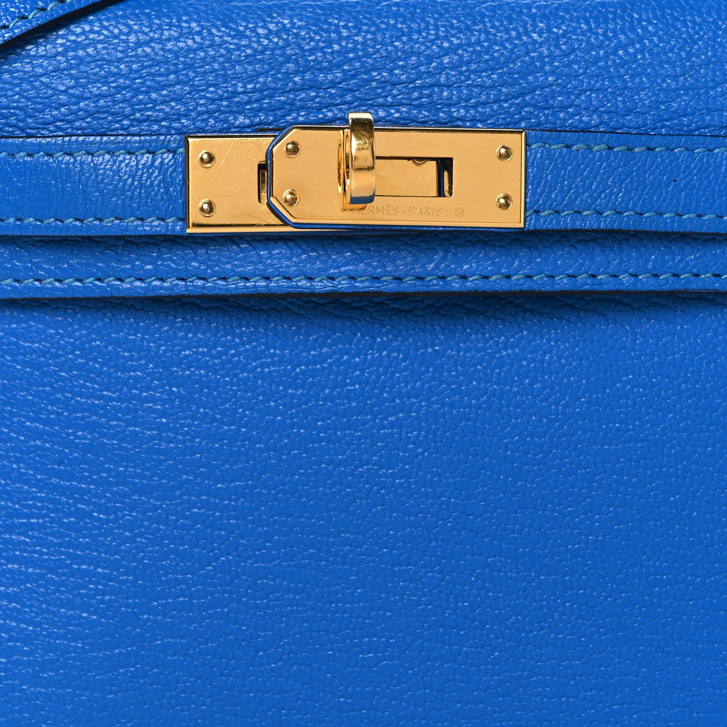 Hermes Chevre Mysore Mini Kelly Sellier 20 Bleu Hydra 8 of 13