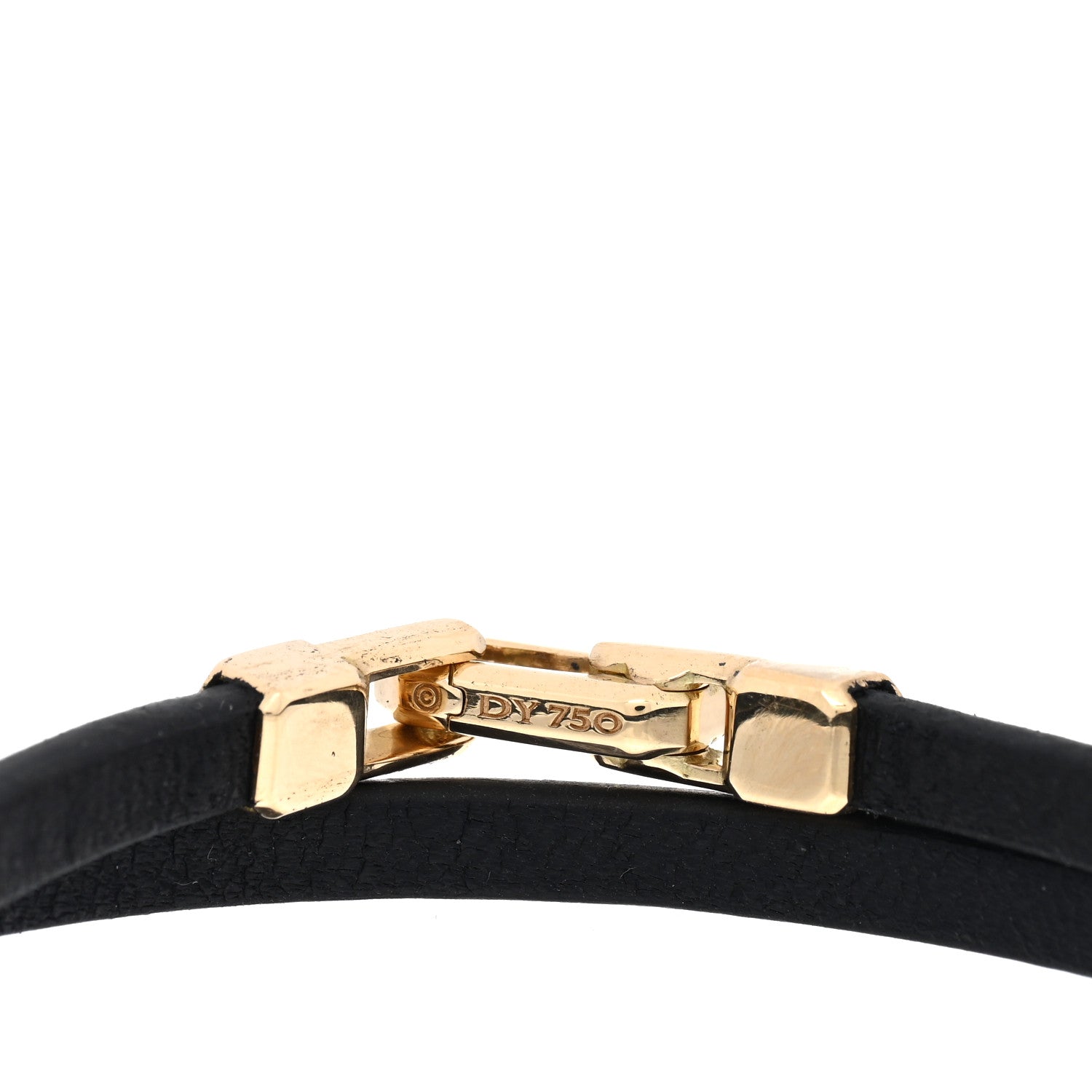 David Yurman Sterling Silver Leather 5.2mm Streamline Double Wrap Bracelet Black Black 3 of 3