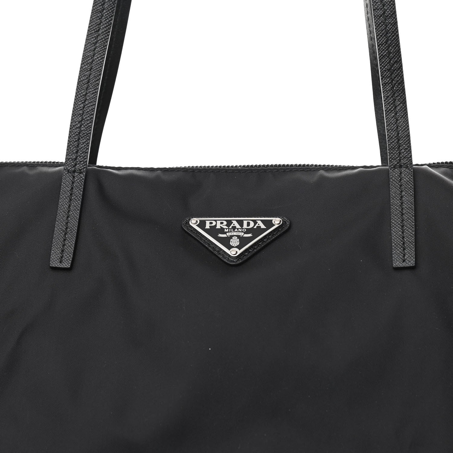 Prada Tessuto Nylon Twin Shopper Tote Set of 2 Black Giallo 16 of 16