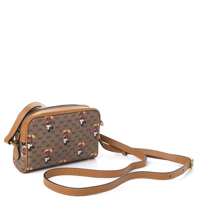 Gucci X DISNEY Mini Vintage GG Supreme Monogram Mickey Mouse Shoulder Bag Beige Vintage Sun Oil 3 of 11