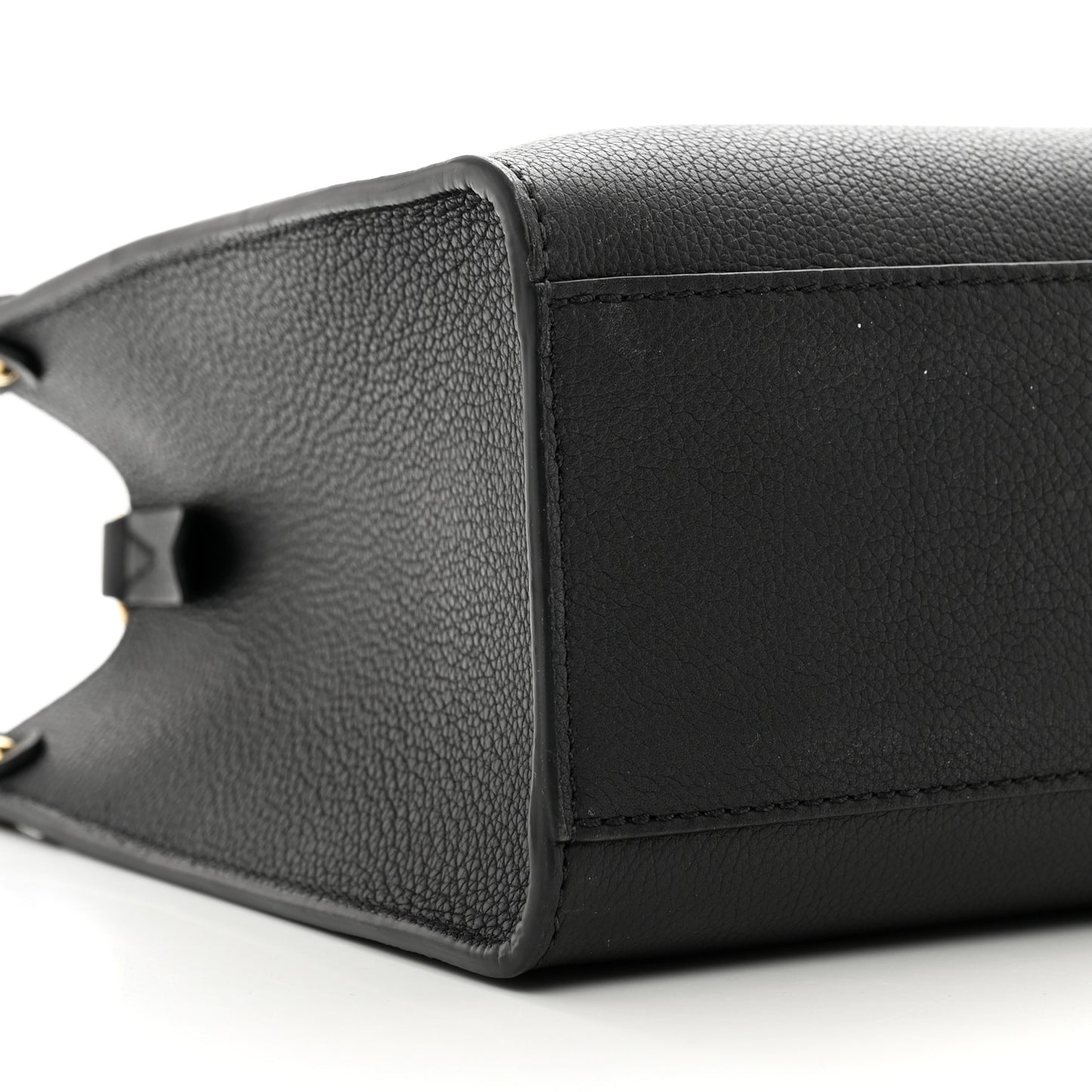 Calfskin Lock & Go Tote Black