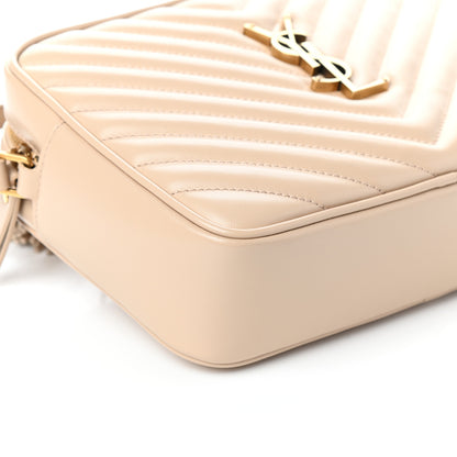 Saint Laurent Calfskin Matelasse Monogram Lou Camera Bag Nude Powder 7 of 8