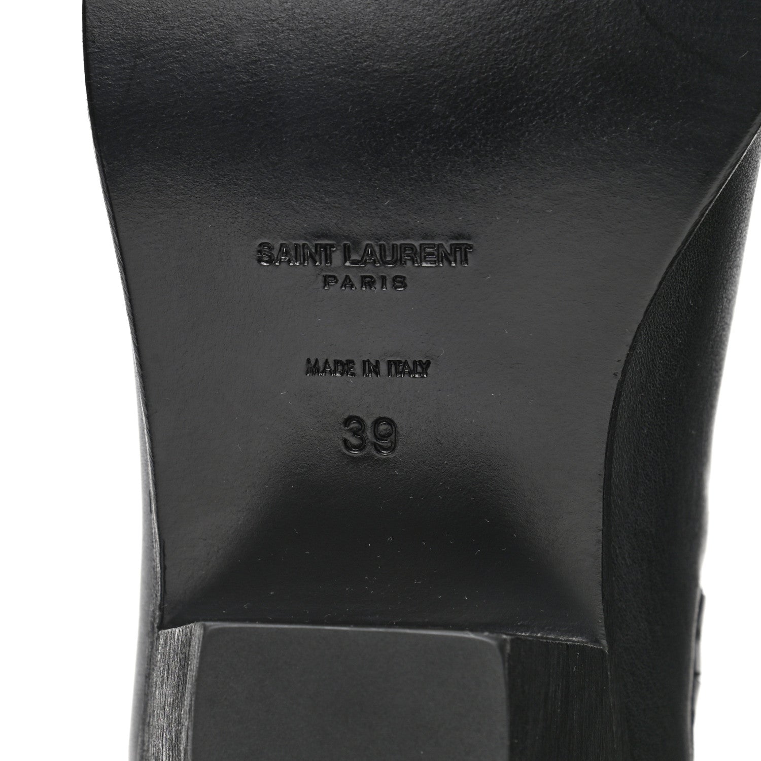 Saint Laurent Calfskin Brit Souple Ankle Boots 39 Black 6 of 8