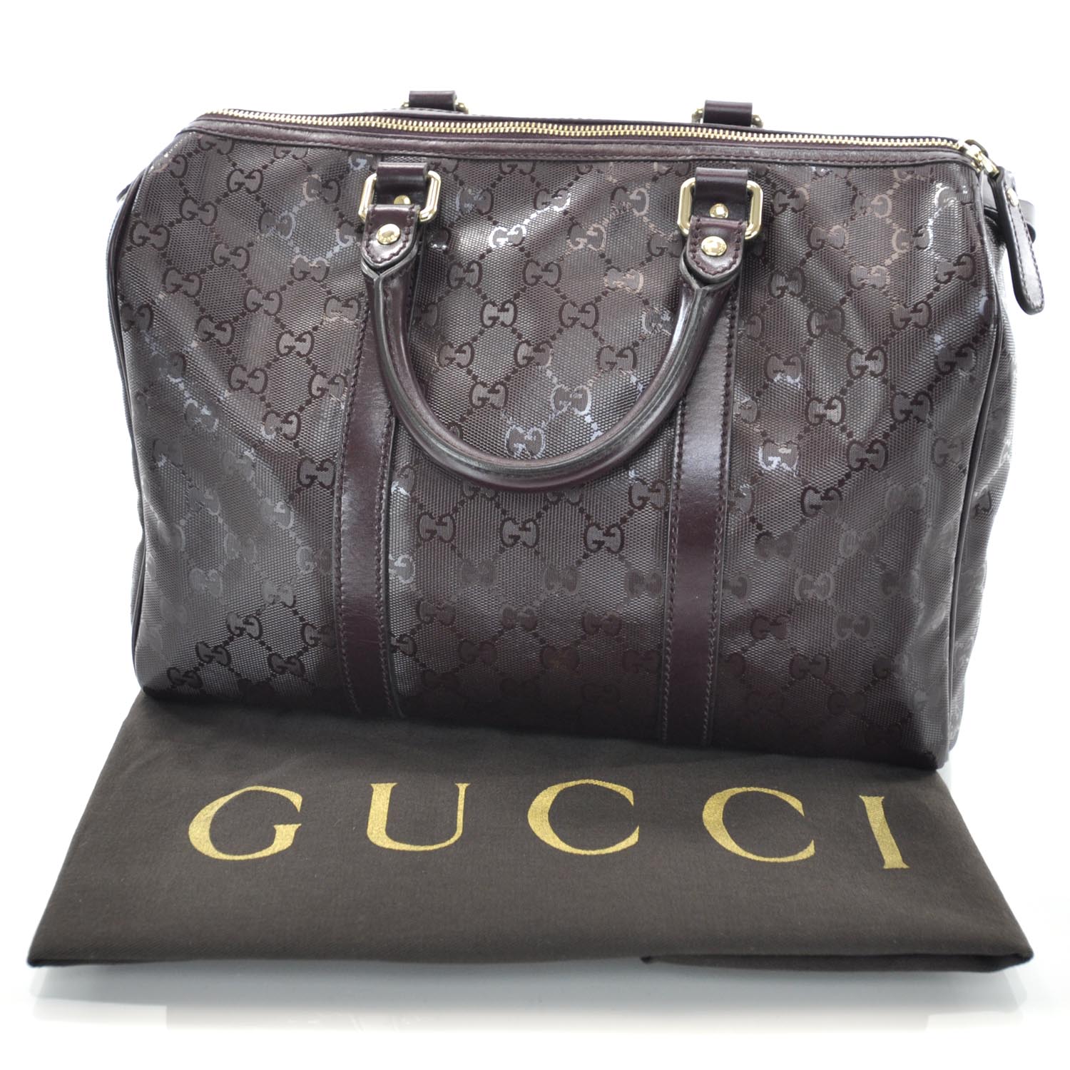 Gucci Imprime Monogram Medium Joy Boston Bordeaux 3 of 9