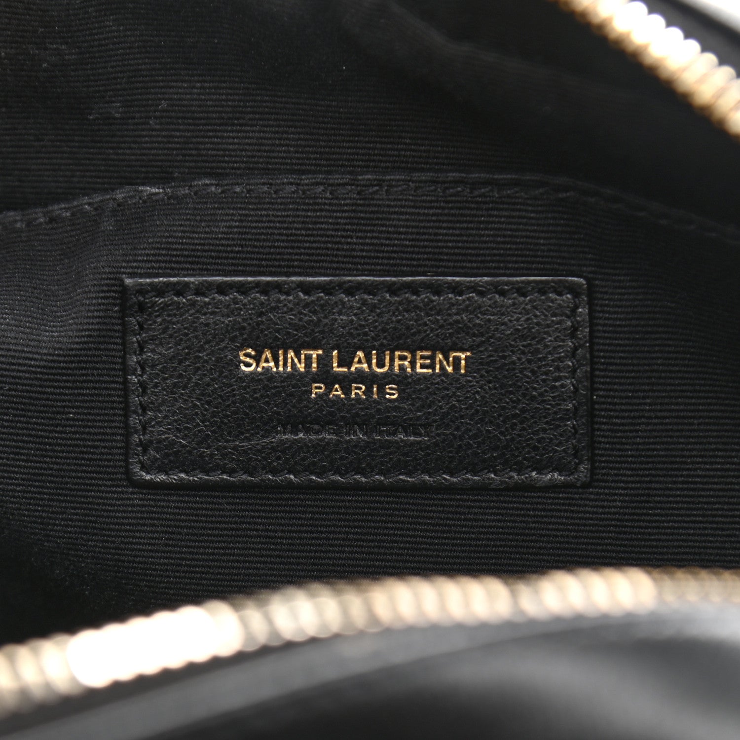 Saint Laurent Calfskin Matelasse Monogram Lou Camera Bag Black 6 of 14